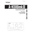 Cover page of TEAC AH300MKIII Owner's Manual