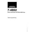 Cover page of ONKYO T-4850 Owner's Manual