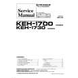 Cover page of PIONEER KEH1700/X1M/EW Service Manual