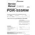 Cover page of PIONEER PDR-555RW Service Manual