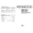 Cover page of KENWOOD KDC-C717 Owner's Manual