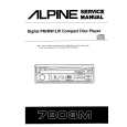 Cover page of ALPINE 7803M Service Manual