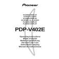 Cover page of PIONEER PDPV402 Owner's Manual