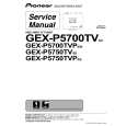 Cover page of PIONEER GEX-P5700TVP/EW5 Service Manual