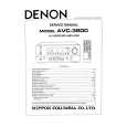 Cover page of DENON AVC-3800 Service Manual