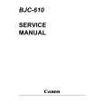 Cover page of CANON BJC-610 Service Manual