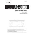 Cover page of TEAC AGL800 Owner's Manual