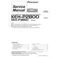 Cover page of PIONEER KEH-P2800/XIN/UC Service Manual