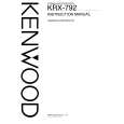 Cover page of KENWOOD KRX-792 Owner's Manual