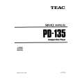 Cover page of TEAC PD-135 Service Manual