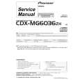 Cover page of PIONEER CDXMG6036ZH Service Manual