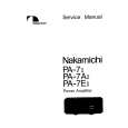 Cover page of NAKAMICHI PA7AII Service Manual