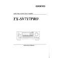 Cover page of ONKYO TXSV717PRO Owner's Manual