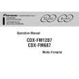 Cover page of PIONEER CDX-FM1287 Owner's Manual