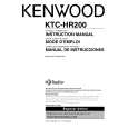 Cover page of KENWOOD KTC-HR200 Owner's Manual