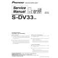 Cover page of PIONEER S-DV33/XQ Service Manual