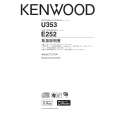 Cover page of KENWOOD E252 Owner's Manual