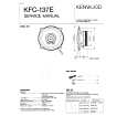 Cover page of KENWOOD KFC137E Service Manual