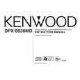 Cover page of KENWOOD DPX-8030MD Owner's Manual