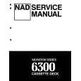 Cover page of NAD 6300 Service Manual