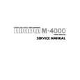 Cover page of LUXMAN M4000 Service Manual