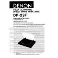Cover page of DENON DP-23F Owner's Manual