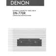 Cover page of DENON DN-770R Owner's Manual