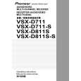Cover page of PIONEER VSXD811S Owner's Manual