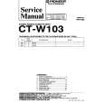 Cover page of PIONEER CT-W103 Service Manual