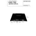 Cover page of KENWOOD KAC742 Service Manual