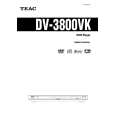 Cover page of TEAC DV3800VK Owner's Manual