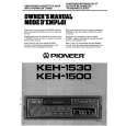 Cover page of PIONEER KEH-1500 Owner's Manual