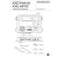 Cover page of KENWOOD KACX811D Service Manual
