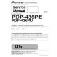 Cover page of PIONEER PDP-436PE Service Manual