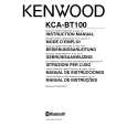 Cover page of KENWOOD KCA-BT100 Owner's Manual