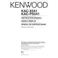 Cover page of KENWOOD KAC-PS541 Owner's Manual