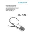 Cover page of SENNHEISER MD 421 Owner's Manual