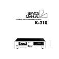 Cover page of LUXMAN K210 Service Manual