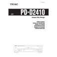 Cover page of TEAC PDD2410 Owner's Manual