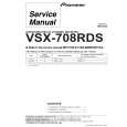 Cover page of PIONEER VSX-708RDS/HYXJI Service Manual