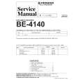 Cover page of PIONEER BE-4140/KUW Service Manual