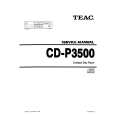 Cover page of TEAC CD-P3500 Service Manual