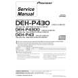 Cover page of PIONEER DEH-P4300-3 Service Manual