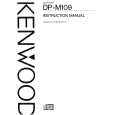 Cover page of KENWOOD DP-M109 Owner's Manual