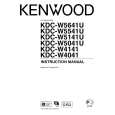 Cover page of KENWOOD KDC-W4041 Owner's Manual