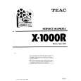 Cover page of TEAC X1000R Service Manual