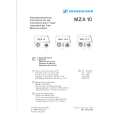 Cover page of SENNHEISER MZA 10 Owner's Manual