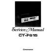 Cover page of PIONEER CT-F615 Service Manual