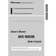 Cover page of PIONEER AVD-W6200/UC Owner's Manual