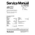Cover page of TECHNICS SLPS670D Service Manual
